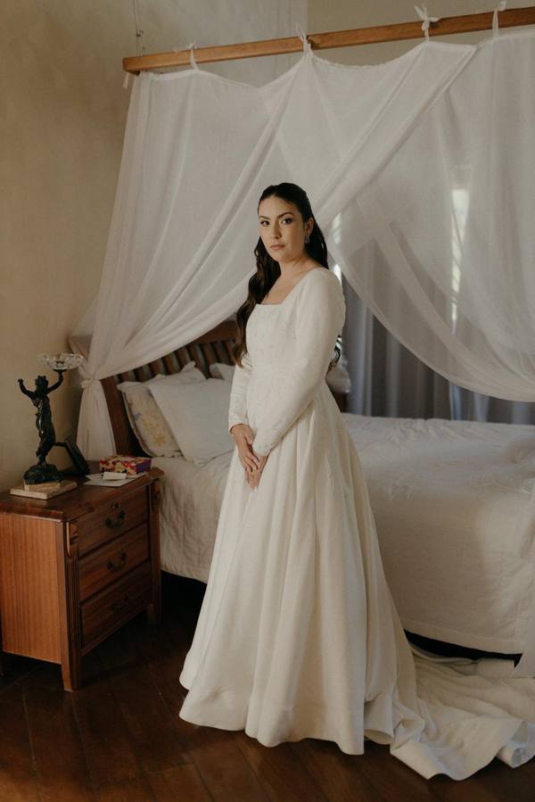 Vestido em confecção sob medida